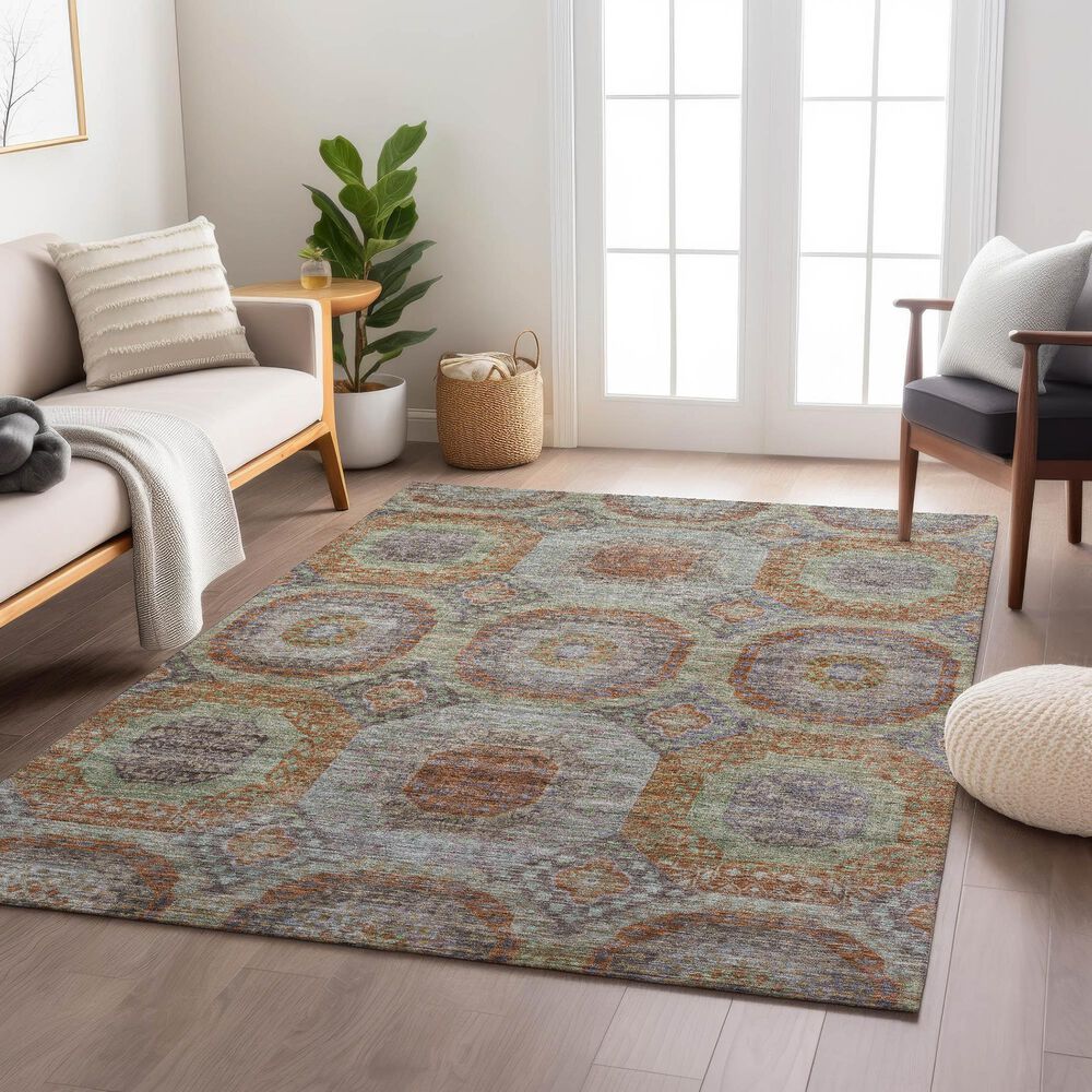 Dalyn Rug Company Karaj KJ6 9&#39; x 12&#39; Paprika Indoor/Outdoor Area Rug, , large