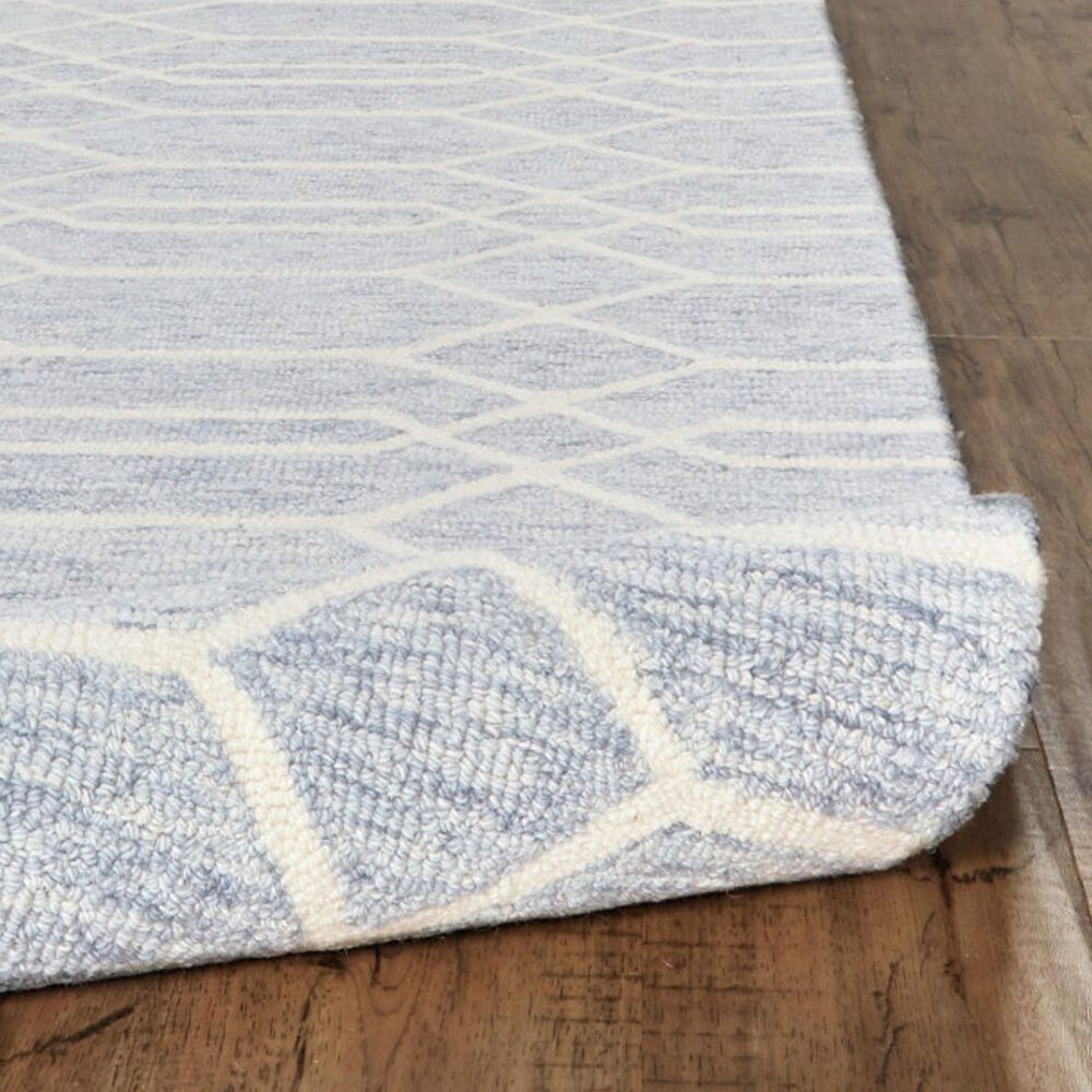 Feizy Belfort 8777F Blue and Gray 10&#39; x 14&#39; Area Rug, , large