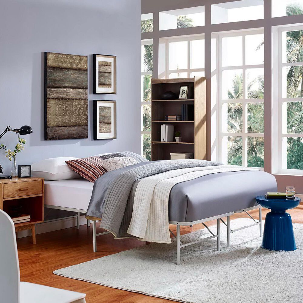 Modway Horizon Platform Queen Bed Frame in Gray, , large