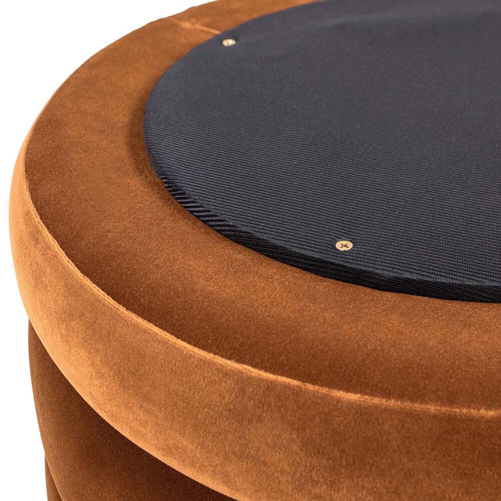 Jennifer Taylor Home Fuji Storage Ottoman in Burnt Orange, , large