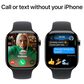 Apple Watch Series 10 GPS + Cellular 46mm Slate Titanium Case with Black Sport Band - M/L, , large