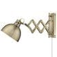 Golden Lighting Hawthorn 1-Light Articulating Wall Sconce in Aged Brass, , large