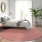Dalyn Rug Company Hinton 6" Round Red Indoor/Outdoor Area Rug, , large