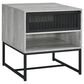 Mayberry Hill Tatiana End Table in Grey and Black, , large