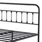HOMLUX Full Metal Bed Frame with Sturdy Slats in Black, , large