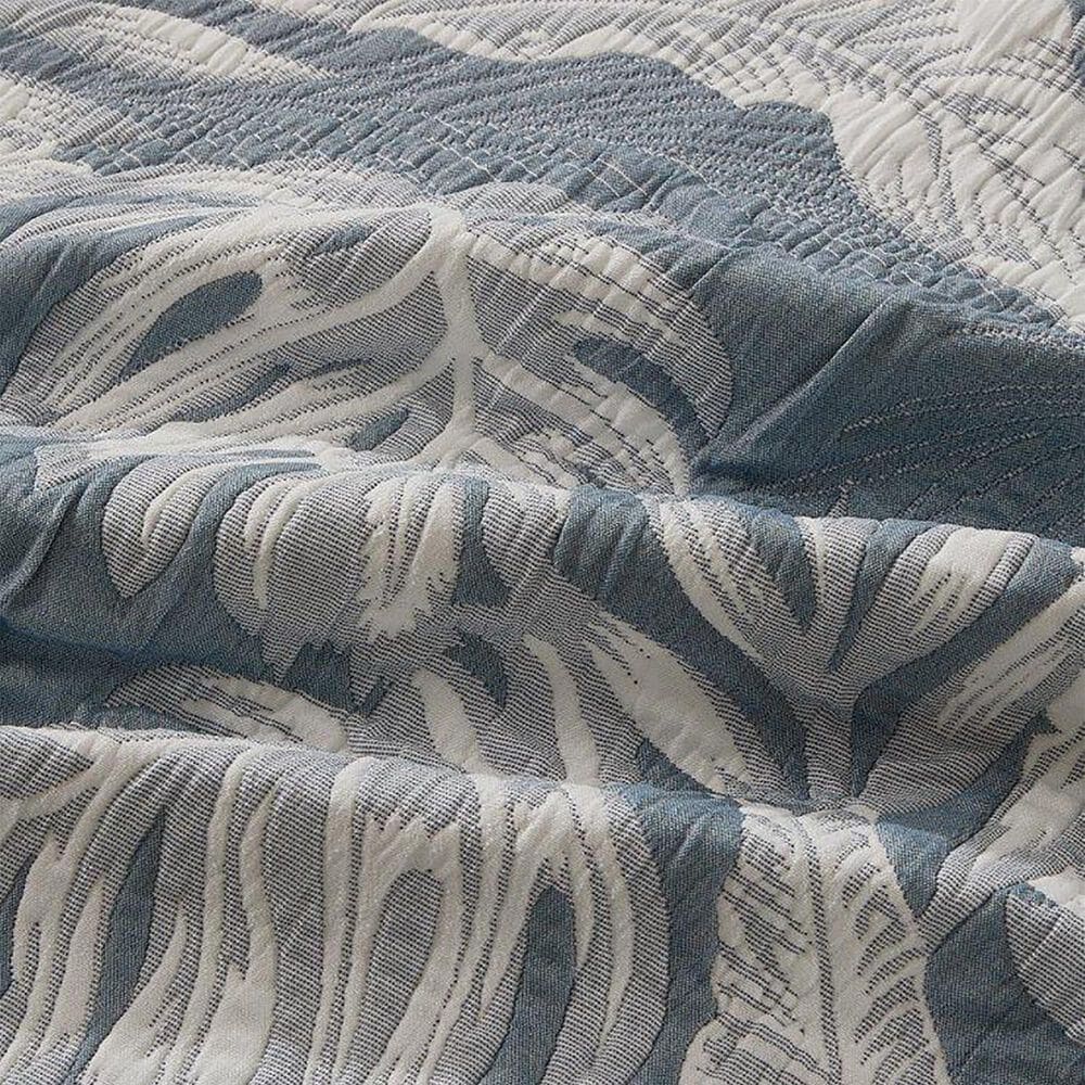 Duke Imports Virah Bella Jacquard 3-Piece King Quilt Set in Slate Tropics, , large