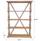 Santa Fe Rustic Pedestal Bookshelf in Medium Carded, , large