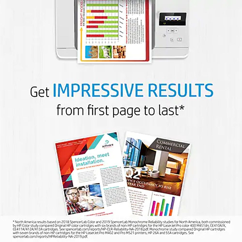 HP Black Original LaserJet Toner Cartridge &#40;1100 Page Yield&#41;, , large