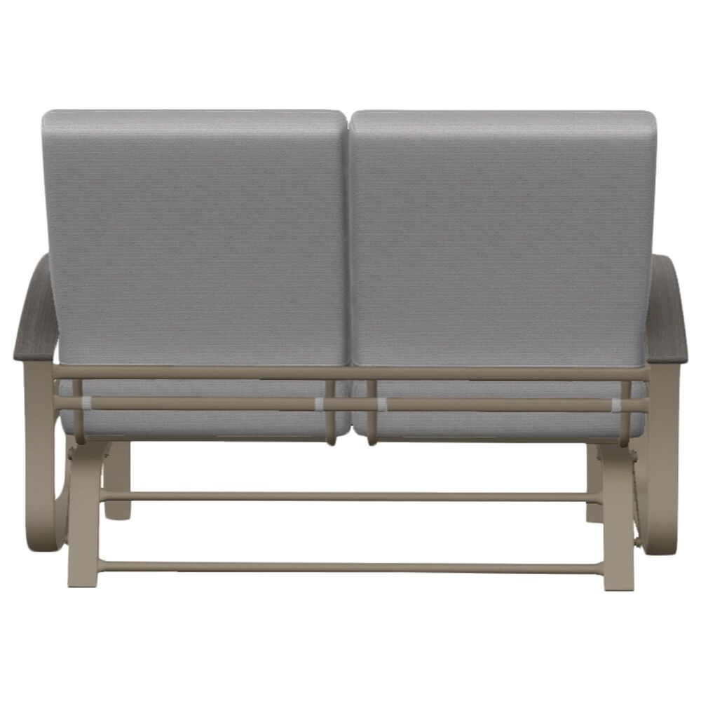 Telescope Casual Furniture Montego Patio Glider Loveseat in Kismet Wren, , large