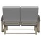 Telescope Casual Furniture Montego Patio Glider Loveseat in Kismet Wren, , large