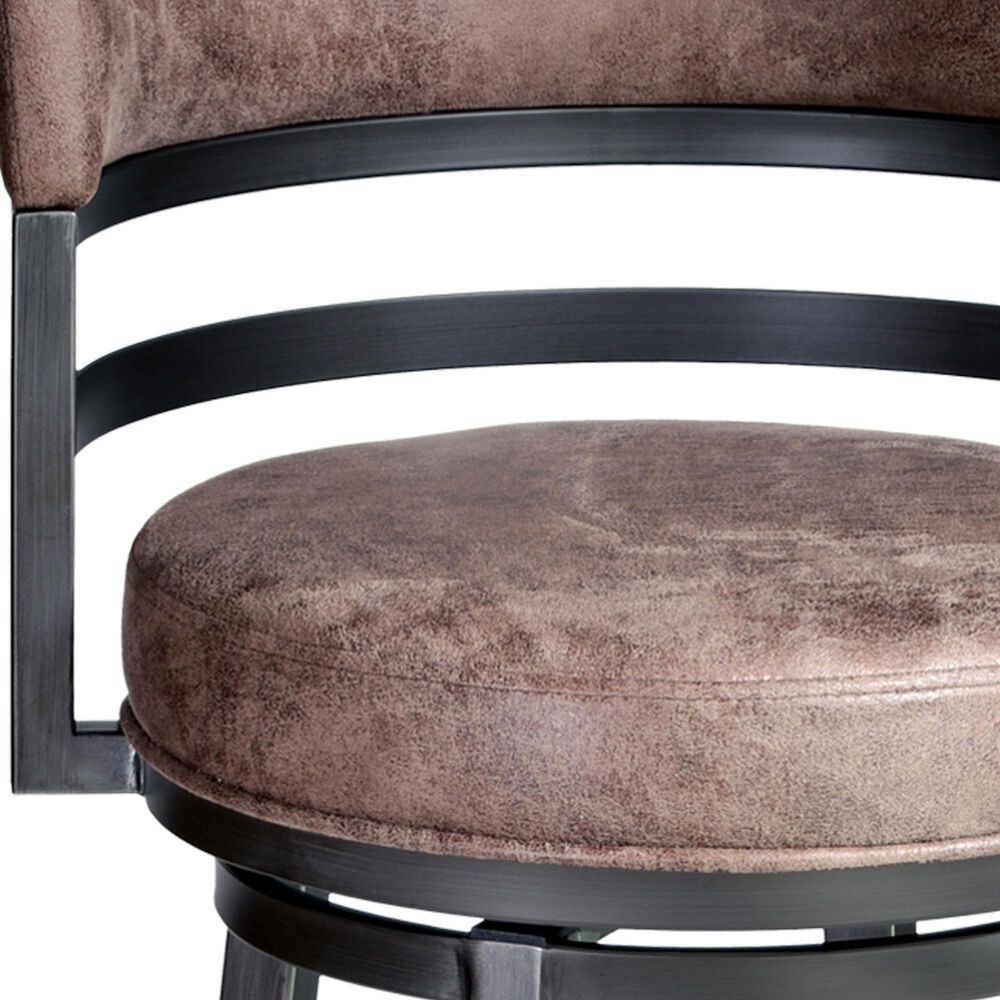 Blue River Titana 30&quot; Swivel Barstool with Bandero Tobacco Cushion in Mineral, , large