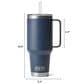 YETI Rambler 42 Oz Straw Mug with Straw Lid in Cherry Blossom, , large