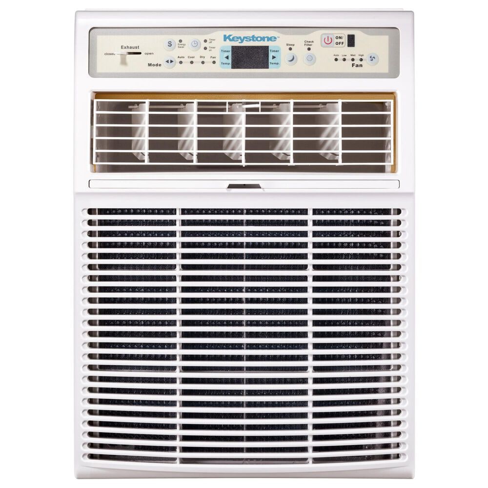 Keystone 8000 BTU Casement Window Air Conditioner in White, , large