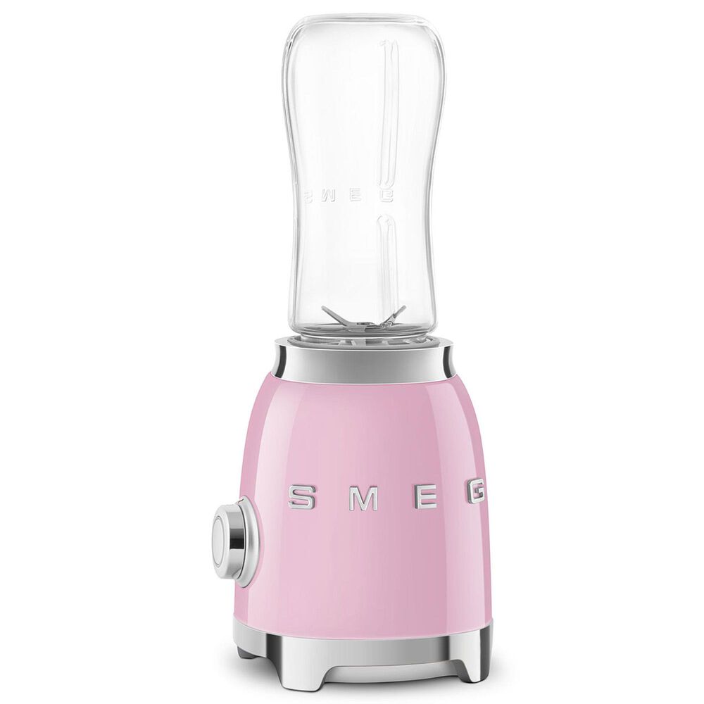Smeg 2-Speed Personal Blender in Pastel Pink and Chrome, , large