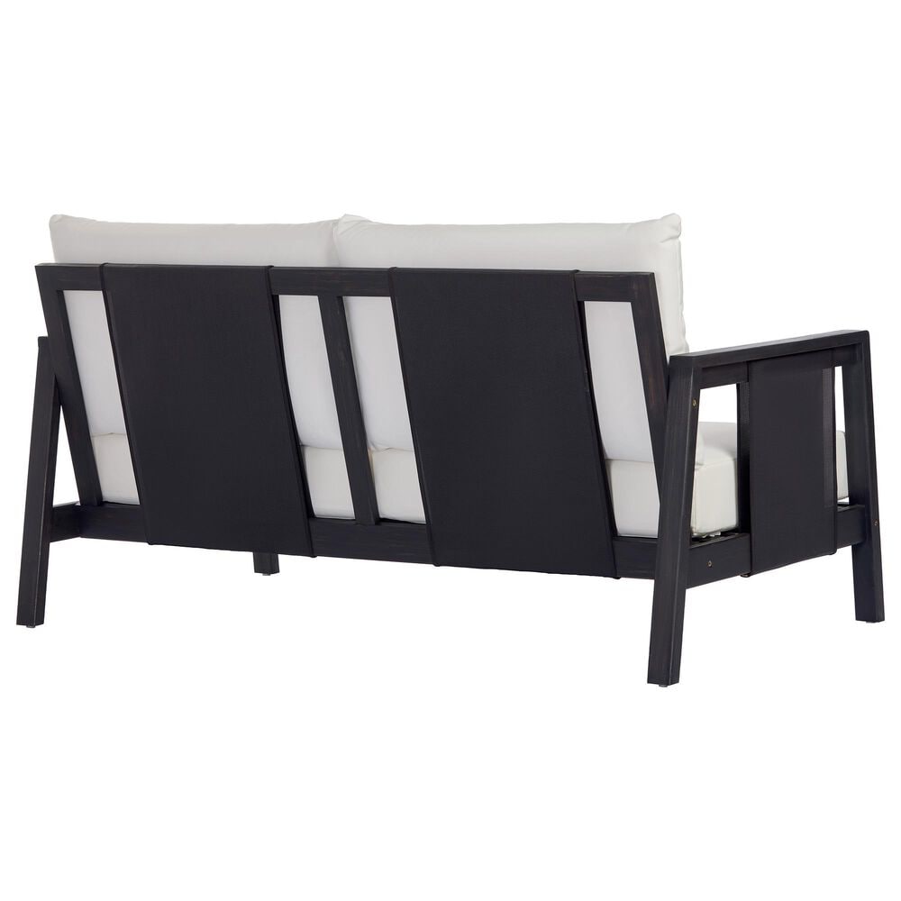 HOMLUX 2-Piece Outdoor Conversation Set with Cushions in White and Black, , large