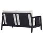 HOMLUX 2-Piece Outdoor Conversation Set with Cushions in White and Black, , large