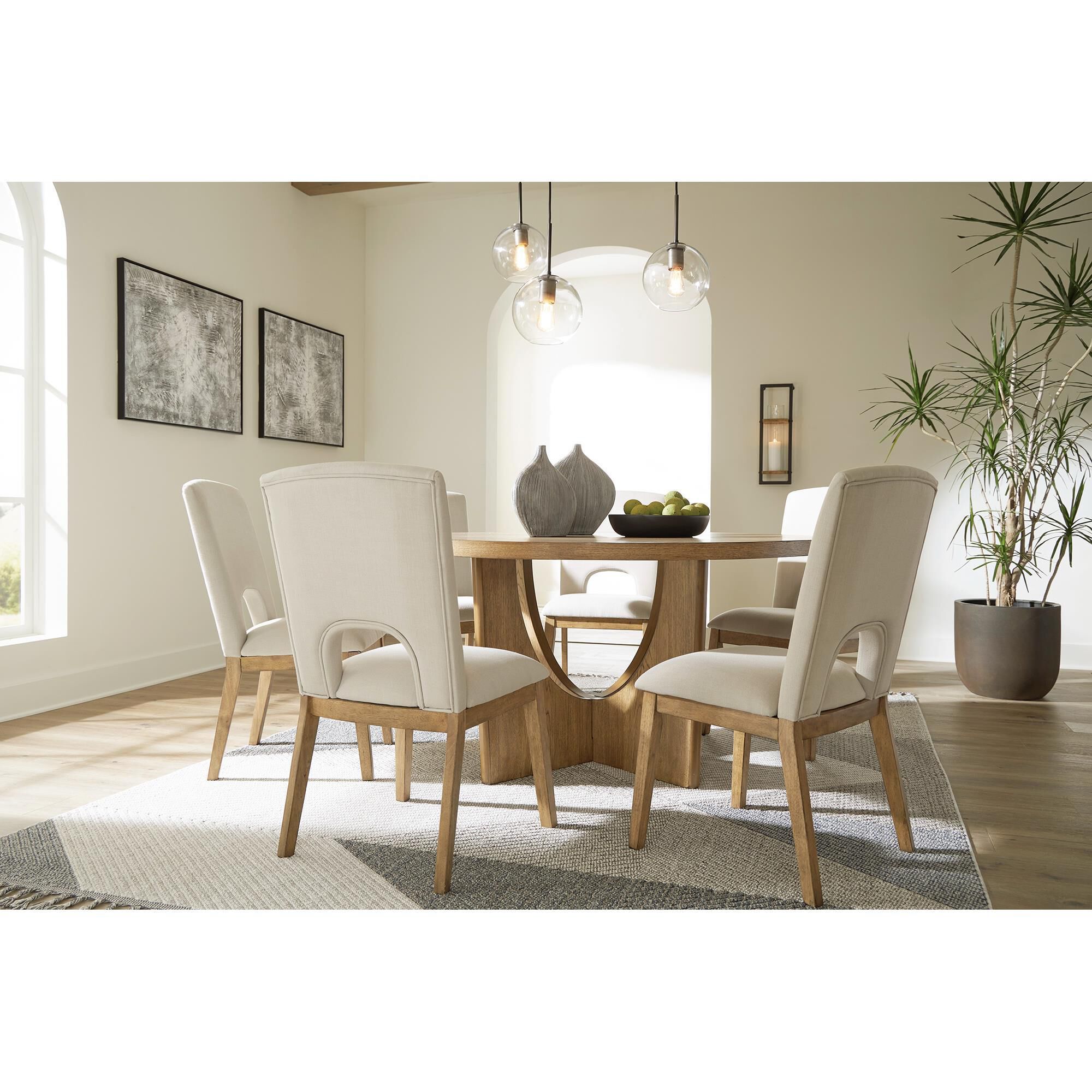 Signature Design by Ashley Dakmore 5 Piece Round Dining Set in
