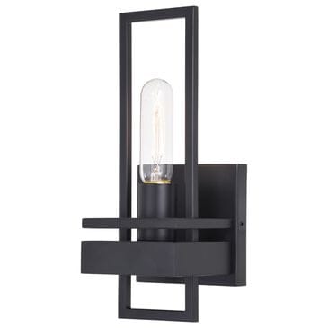 Vaxcel Marquis 1-Light Wall Sconce in Matte Black, , large