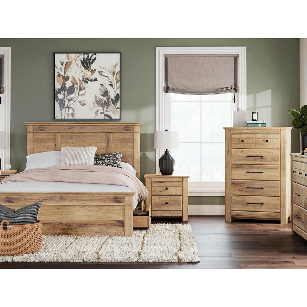 Ashley Makidern Queen Storage Bed with Four Drawers in Tan, , large