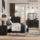 Furniture of America Hatton 6-Piece Queen Bedroom Set in Weathered Black, , large