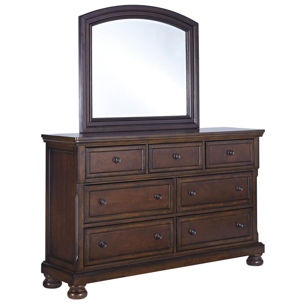Millenium Porter 5 Piece Queen Bedroom Set in Burnished Brown, , large