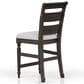 Bernards Bellamy Lane Ladder Back Counter Stool in Rich Chocolate Brown, , large