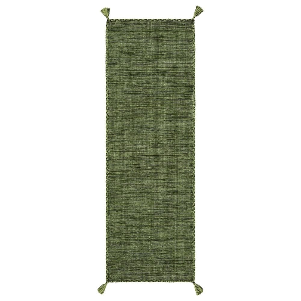 Safavieh Montauk 2"3" x 7" Green and Black Runner, , large
