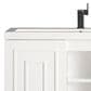 James Martin Vanities Alicante 39.5" Single Bathroom Vanity in Glossy White and Matte Black with 5 cm White Glossy Resin Top and Rectangular Sink, , large