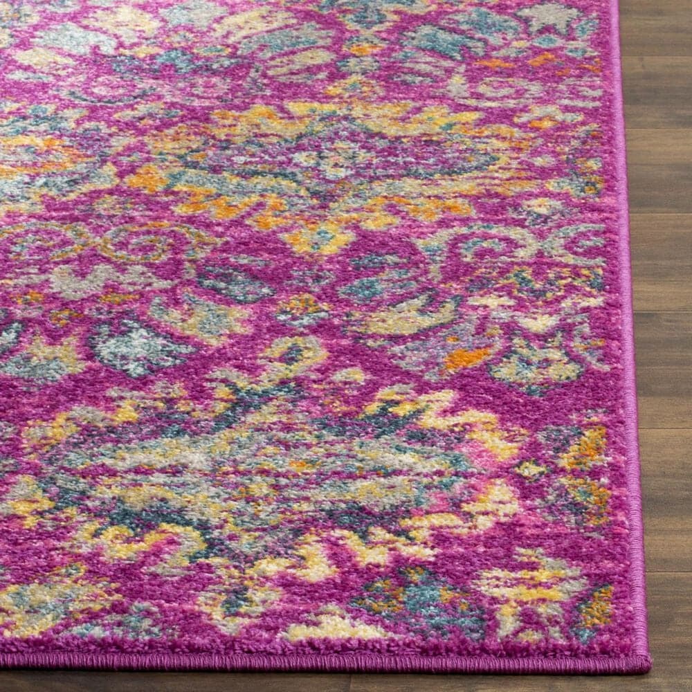 Safavieh Madison MAD144F 2&#39;3&quot; x 6&#39; Fuchsia and Blue Runner, , large