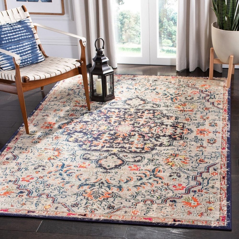 Safavieh Madison MAD447B 3&#39; x 5&#39; Beige and Black Area Rug, , large