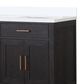 Lexora Home Abbey 72" Double Bathroom Vanity in Black Oak with 2 cm White Cultured Marble Top and Rectangular Sinks, , large