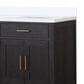 Lexora Home Abbey 72" Double Bathroom Vanity in Black Oak with 2 cm White Cultured Marble Top and Rectangular Sinks, , large