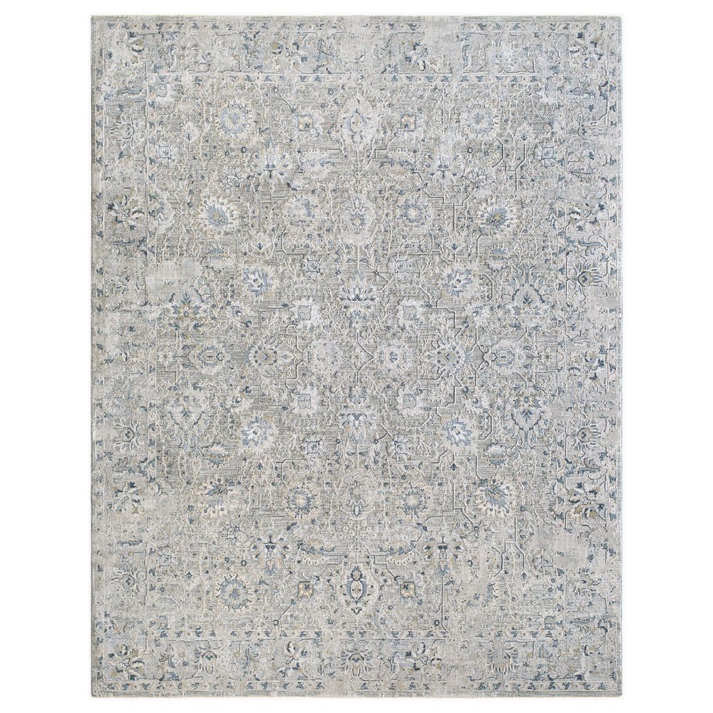 Surya Brunswick Light Gray, Charcoal, Cream, Dark Blue, Blue and Mustard 7&#39;10&quot; x 10&#39;2&quot; Area Rug, , large
