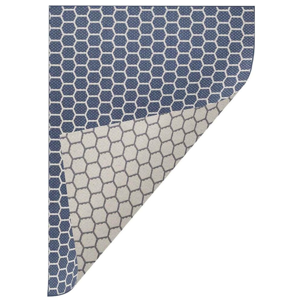 Nourison Twist Reversible 6&#39; x 9&#39; Navy Indoor/Outdoor Area Rug, , large