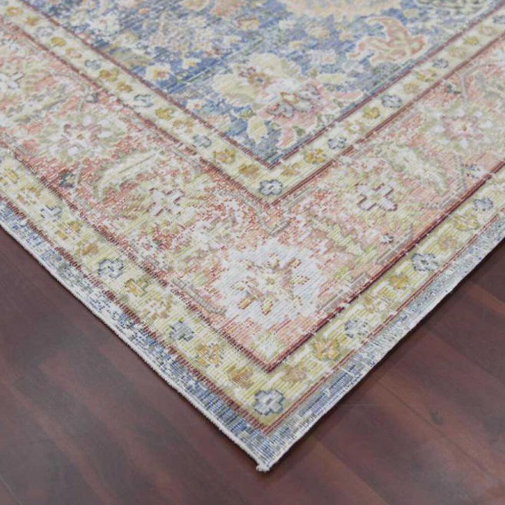 Amer Rugs Century 2&#39; x 3&#39; Navy and Pink Area Rug, , large