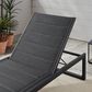 Linon Home Decor Holland Patio Chaise Lounge in Black, , large