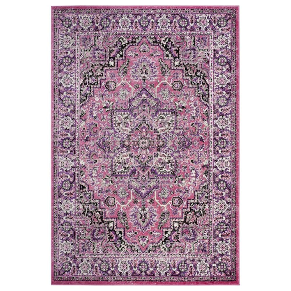 Safavieh Skyler SKY126N 5"1" x 7"6" Pink and Ivory Area Rug, , large