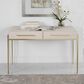 Uttermost Jewel Desk in White and Gold, , large