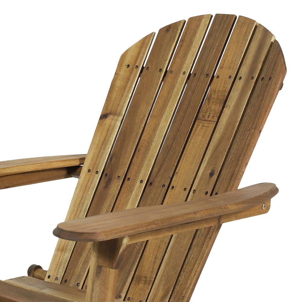 Noble House Bellwood Patio Adirondack Chair in Natural &#40;Set of 2&#41;, , large