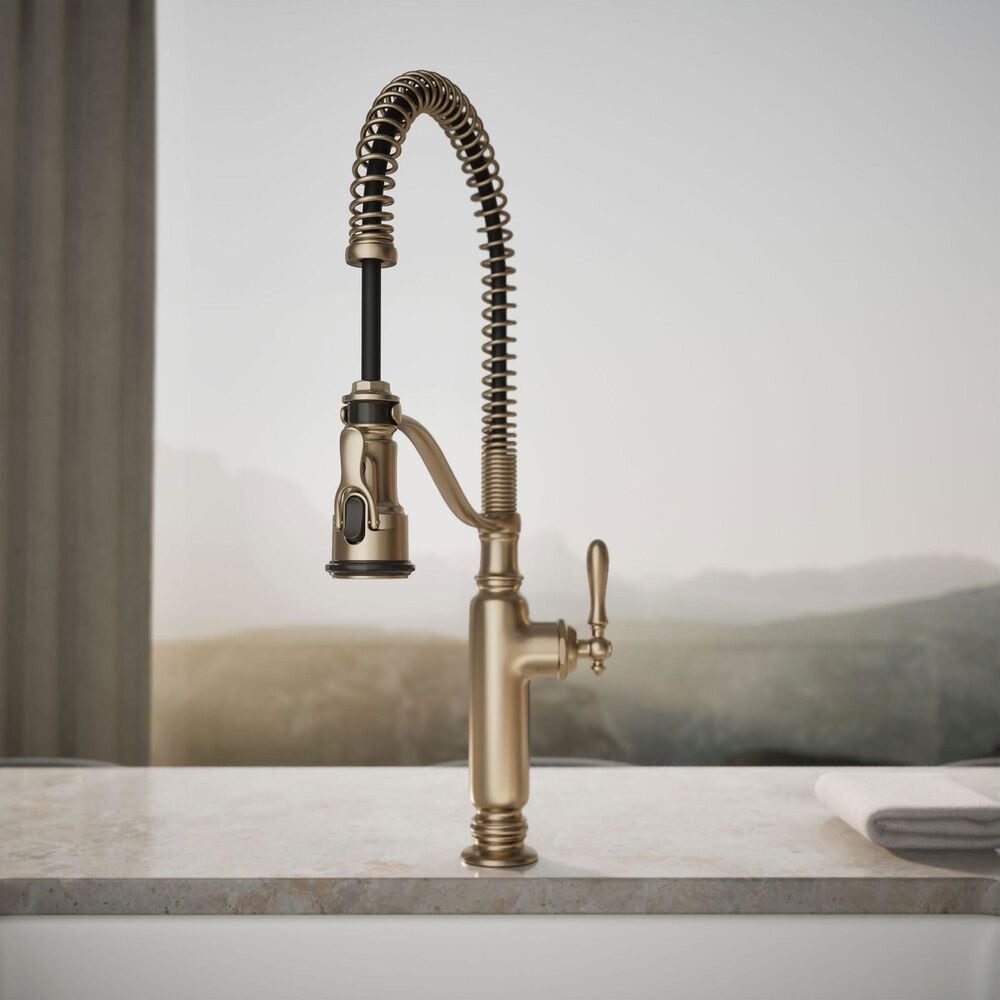 Kohler Tournant Semi-Professional Kitchen Sink Faucet in Vibrant Brushed Bronze, , large