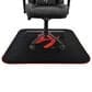 Arozzi Zona Quattro Microfiber Noise Dampening and Scratch Protection Anti-Slip Chair Mat in Black and Red, , large