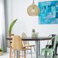 Golden Lighting Reed Large Pendant in Matte Black, , large