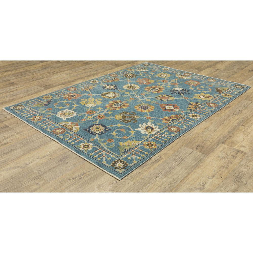 Oriental Weavers Francesca FR01E 6&#39;7&quot; x 9&#39;6&quot; Blue Area Rug, , large