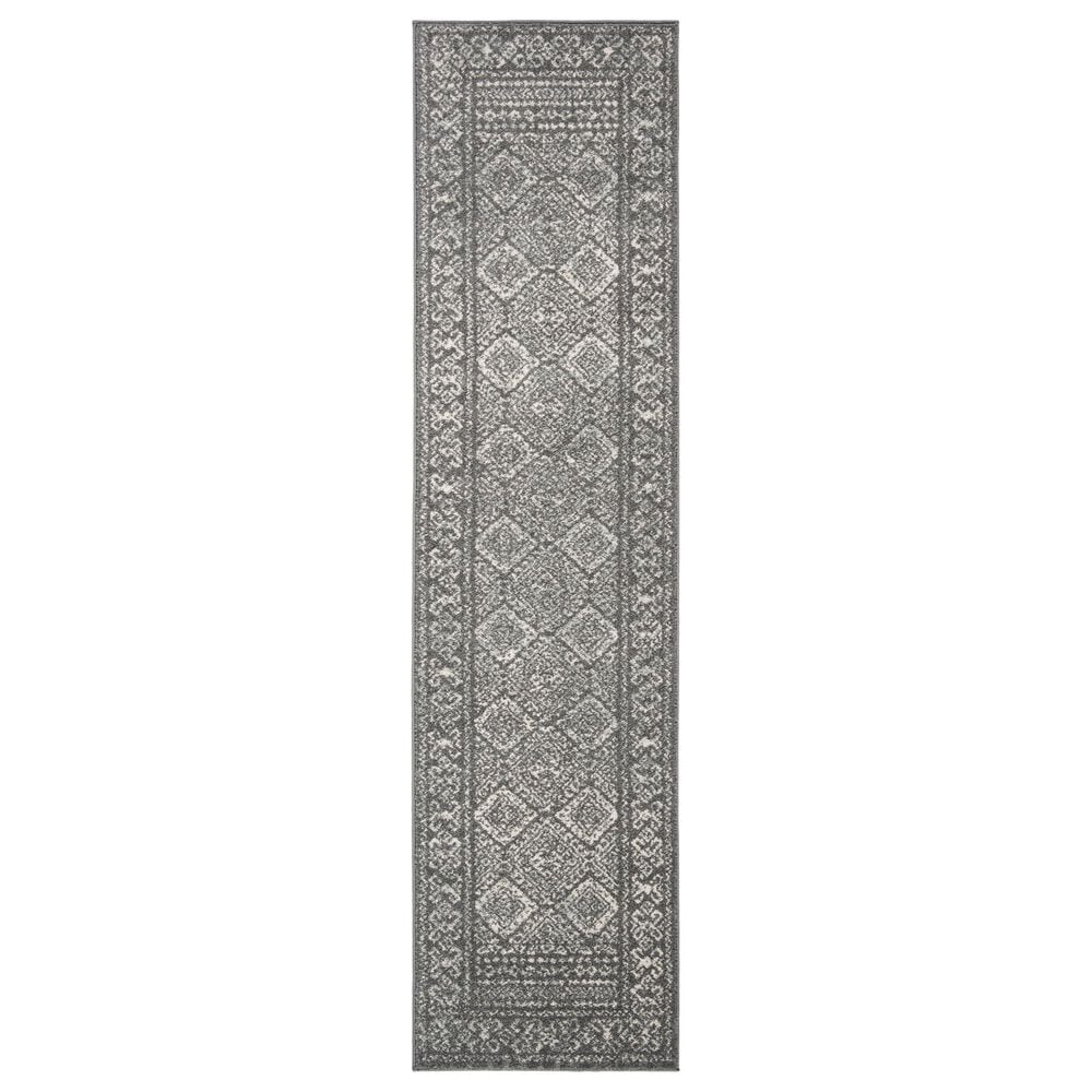 Safavieh Tulum Transitional  2" x 9" Ivory and Dark Grey Runner, , large