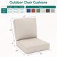 Sunwell Garden 4" Thick Outdoor Cushion Set in Beige  (Set of 2), , large