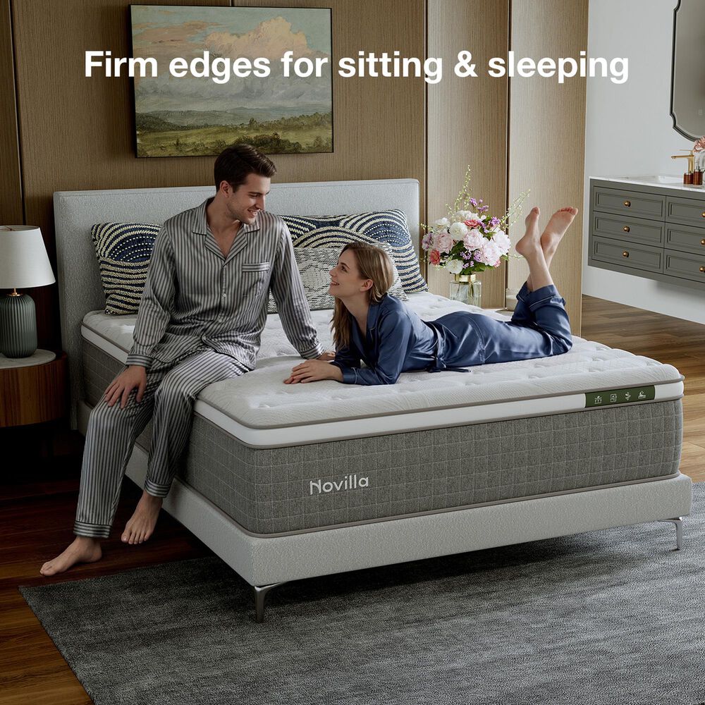 Novilla Vela 12" Medium Queen Mattress in a Box, , large