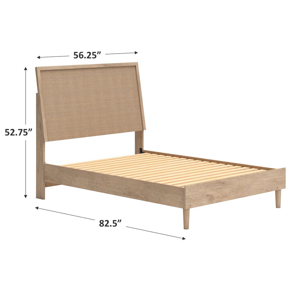 Ashley Cielden Full Platform Bed in Tan, , large