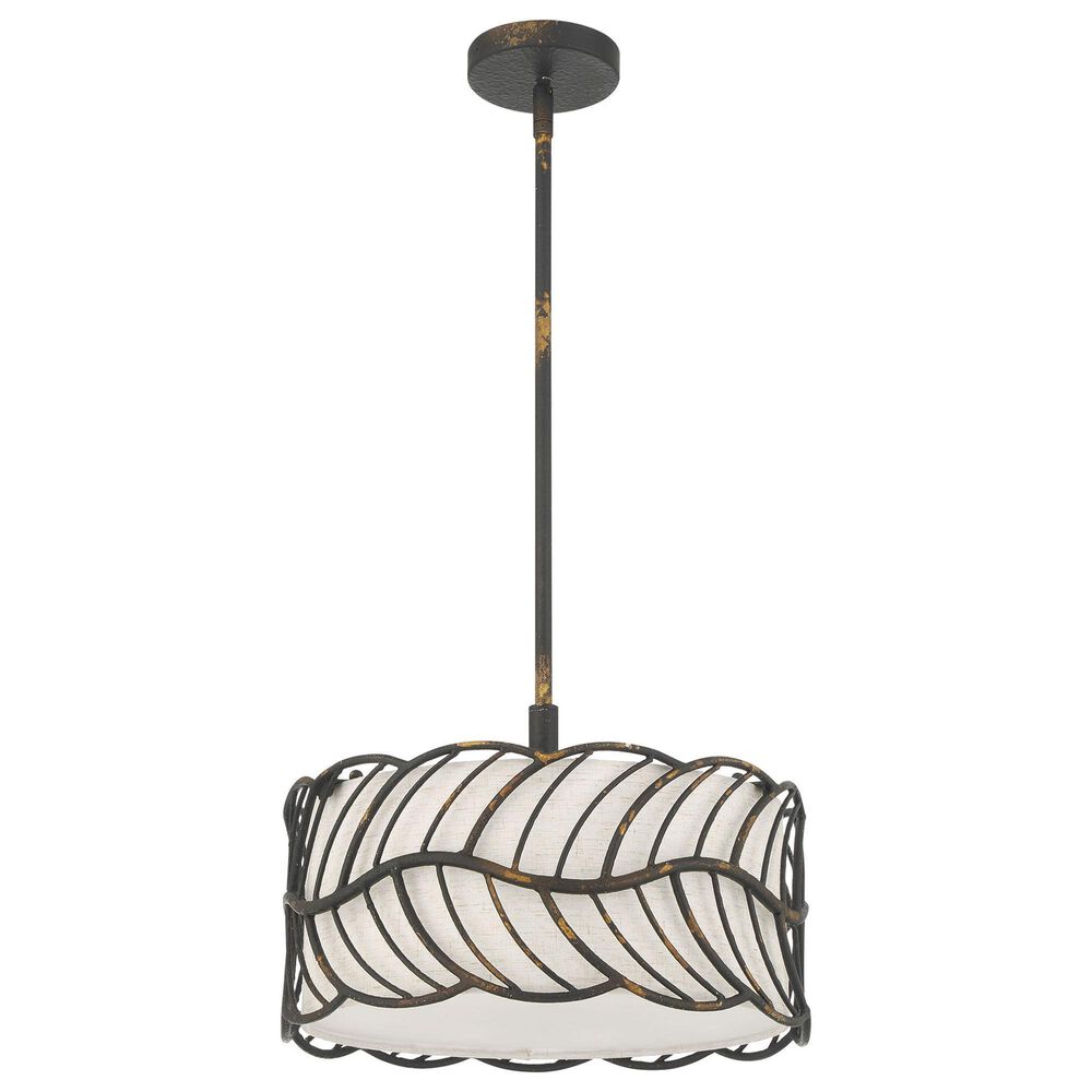 Golden Lighting Simbolo 3-Light Pendant in Antique Black, , large