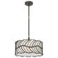 Golden Lighting Simbolo 3-Light Pendant in Antique Black, , large