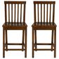 Linon Home Decor Percival Counter Stool in Rich Walnut (Set of 2), , large